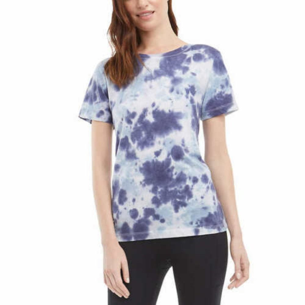 Danskin Women’s Short Sleeve Tie Dye Tee Neptune Combo NWT NEW - Picture 4 of 5